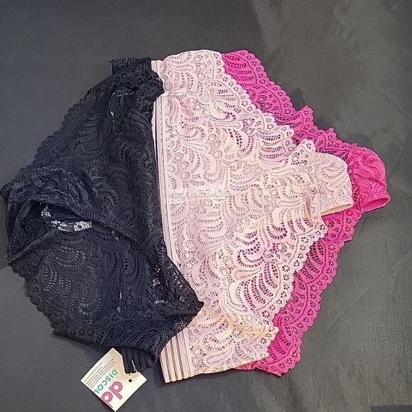 BNW FRENCH AFFAIR BOYLEG THREE PACK LACE CUTOUT EMBROIDERY PANTIE SETS - Picture 8 of 16